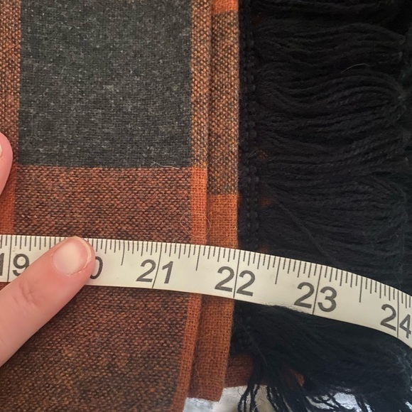 Vintage Plaid Wool Shawl Wrap Robbie Sport Large - Picture 4 of 7